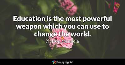 education quote mandela