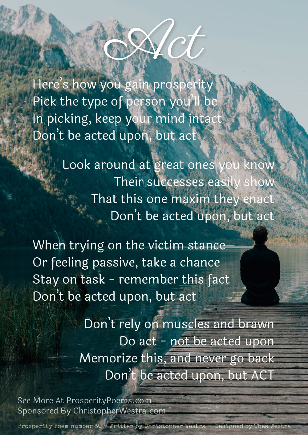 Act - Prosperity Poem 30